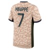 Conjunto (Camiseta+Pantalón Corto) Paris Saint-Germain Mbappé 7 Cuarta Equipación Jordan 23-24 - Niño